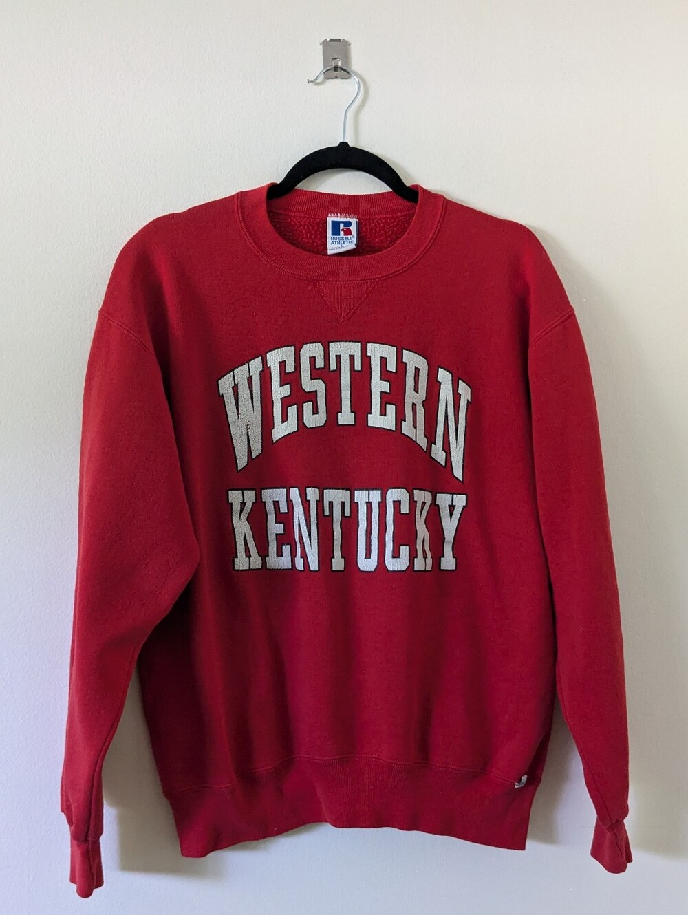 Vintage Western Kentucky WKU Red Crewneck Russell Sweatshirt Womens Large